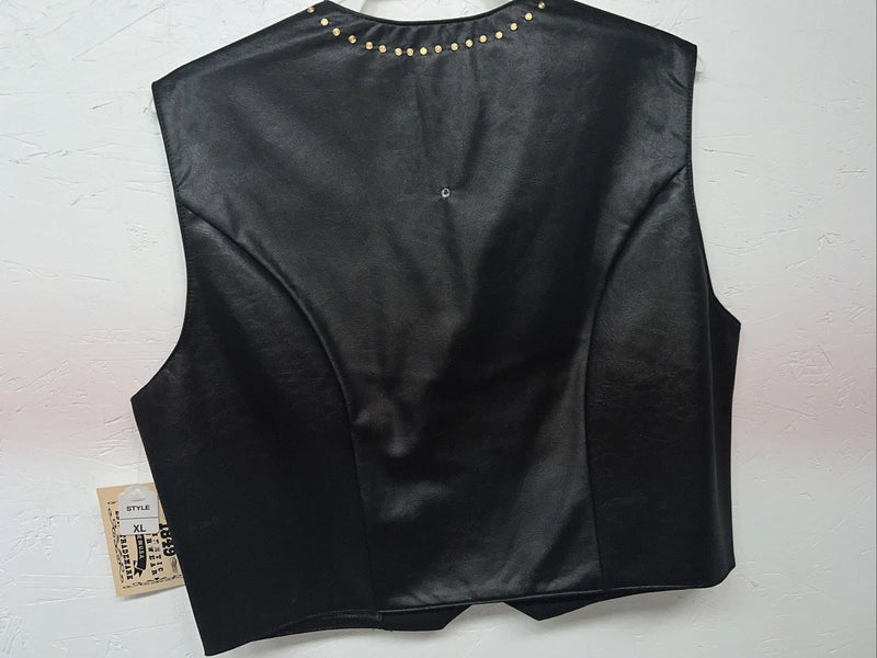 New Women’s Black 1849 Authentic Ranchwear Western Show Vest XL WW-64