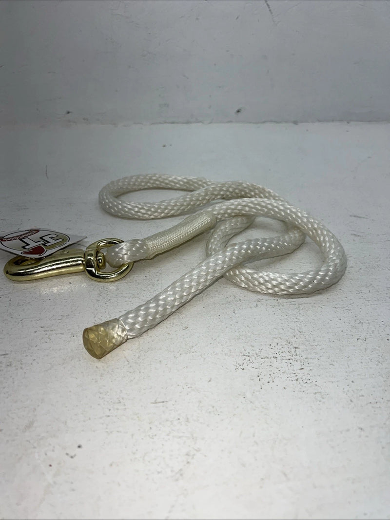 New Tough 1 White 4” Poly Draft Lead Rope #51-3010 M-508