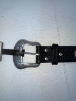 New Black Genuine Leather Nocona Bling And Tooled 28” Belt #N2463401 NN-32