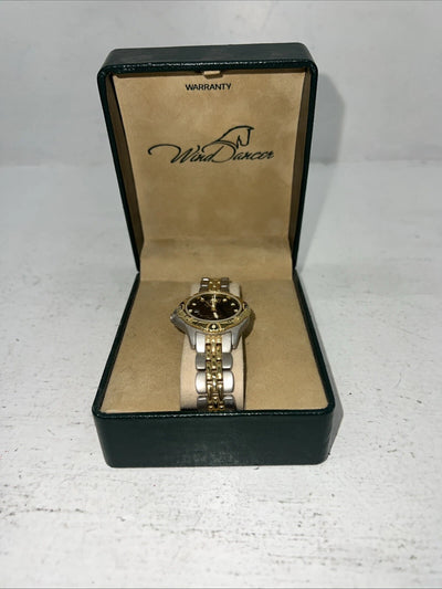 New Women’s Montana Silversmiths Hunter Jumper Gold Silver Watch. WD650 D-22