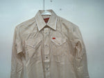 New Women’s Tan Striped ELY Plains Long Sleeve Button Up Shirt 3B-99