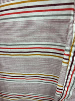 New Men’s Tem Tex Pink Multicolor Stripe Long Sleeve Pearl Snap 15.5 Medium M-98