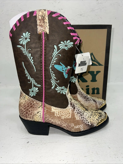 New Children’s Brown Smokey Mountain Cowboy Boots. 1087C 11.5 11 1/2. 24-110