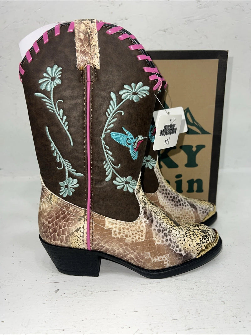 New Children’s Brown Smokey Mountain Cowboy Boots. 1087C 11.5 11 1/2. 24-110