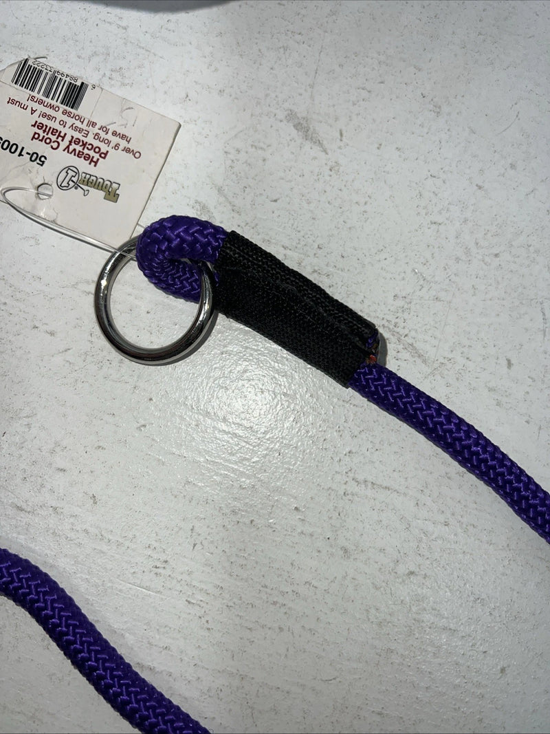 New Tough 1 Purple Heavy Cord Pocket Halter #50-1005 H-501