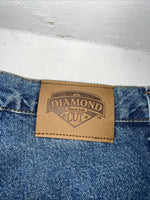 New Women’s Diamond Cut Gusset Denim Jeans No Back Pockets. 17/18x36 K-7