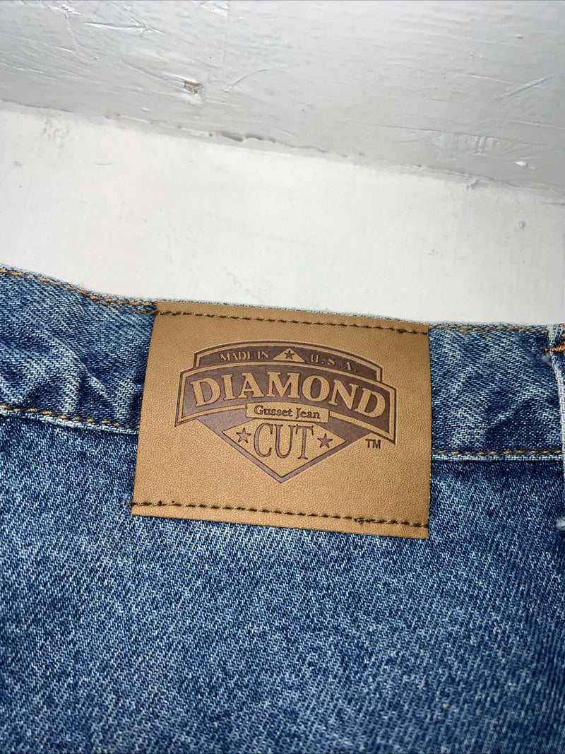 New Women’s Diamond Cut Gusset Denim Jeans No Back Pockets. 17/18x36 K-7
