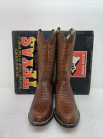 New Men’s Brown Texas Brand Cowboy Boots. 5084 10 D. 6-54