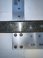 New Black Genuine Leather Circle Y Gold Glitter 30” Belt #F23 JJ-45