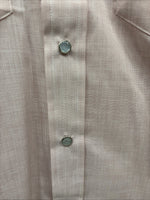 New Men’s H Bar C Pink Long Sleeve Pearl Snap 16 X 36 Large X-71