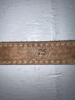New Brown Genuine Leather Tooled 26” Belt #102 NN-63 
