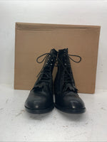 New Men’s Black Lace Up J Chisholm Cowboy Boots. J 2000 10.5 10 1/2 D. 8-26 