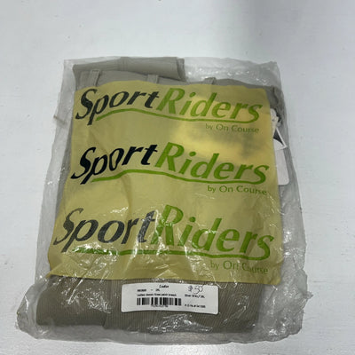 New Women’s Tan Sport Riders Knee Patch English Breeches. 26 L C-51