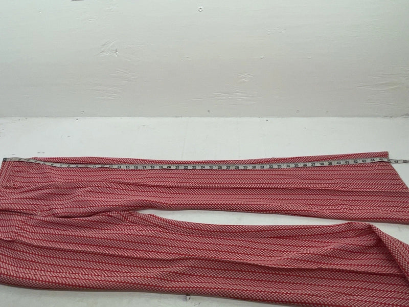 New But Age Red Checkered Panhandle Slim Polyester Pants #8042 VV-70