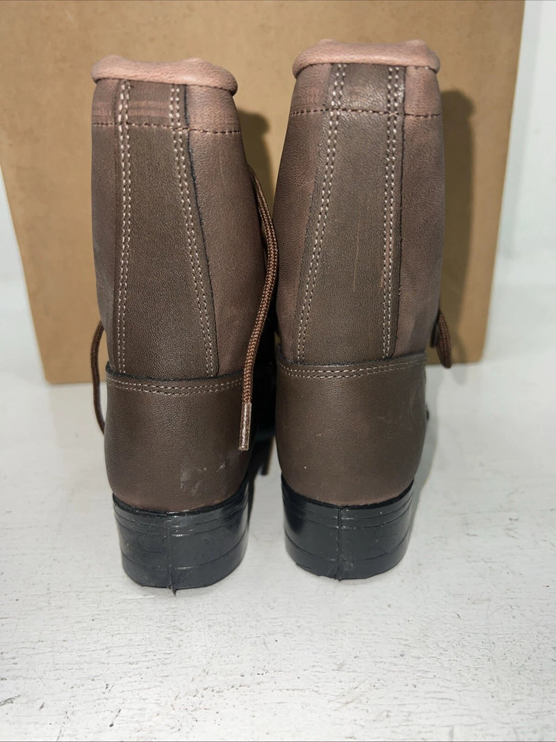 New Children’s Brown Lace Up Bronco Boots. C1361 11 D.24-88