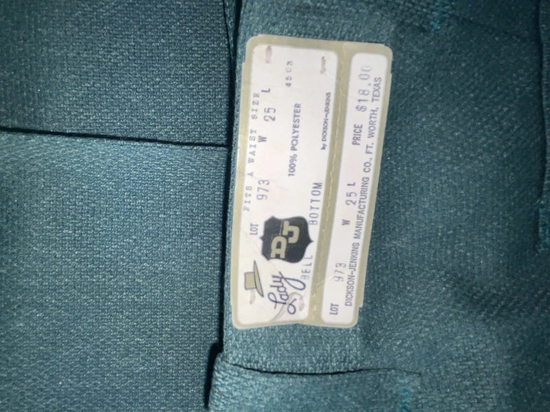 New Vintage Green Dickson Jenkins Polyester Pants #973 SS-54