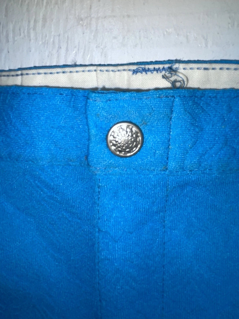 New Vintage Blue Polyester Pants #5450087 3A-67