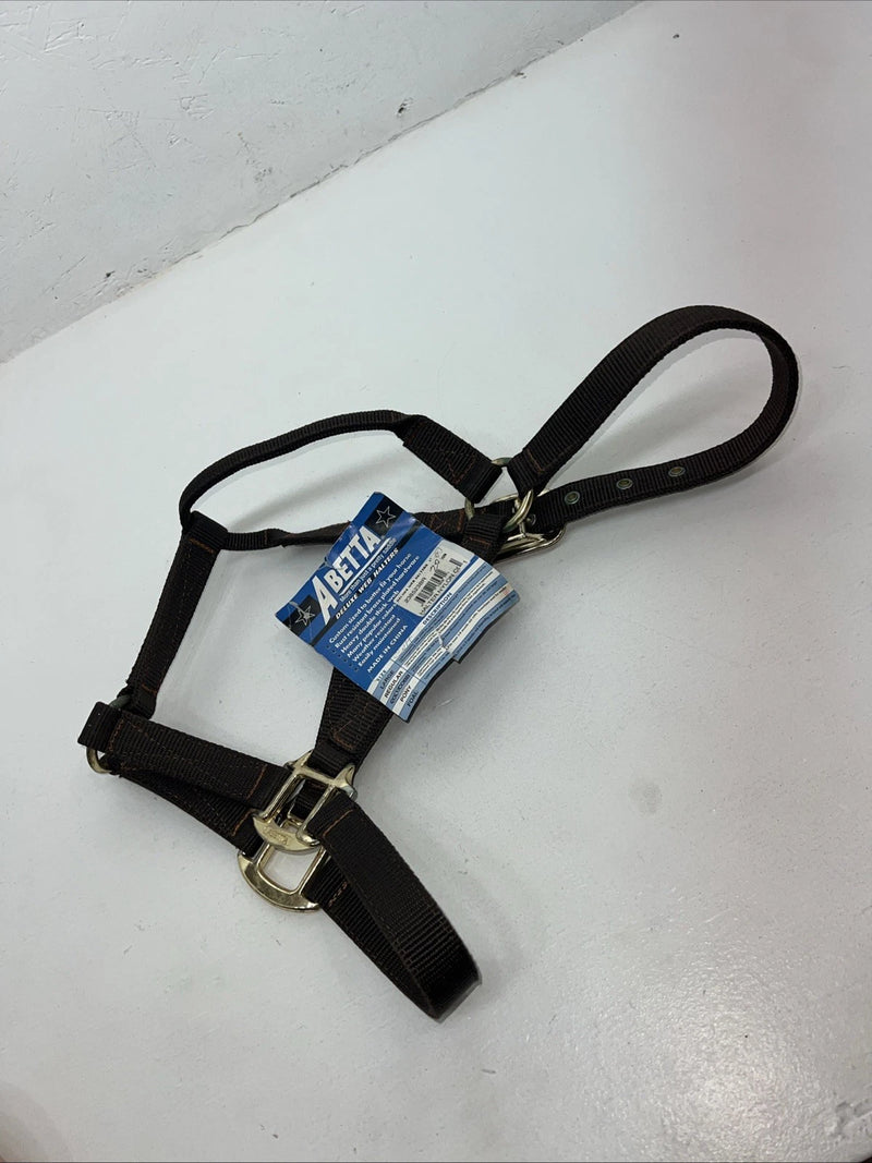 New ABetta Brown Nylon Colt/Cobb Web Halter #238523 3C-8