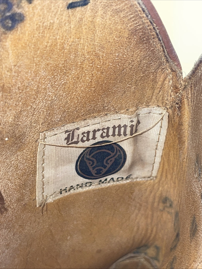 New Men’s Orange Laramie Cowboy Boots. 839 10 B. 6-73