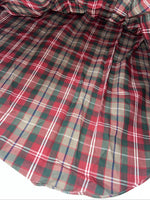 New Men’s Red Plaid ELY Plains Long Sleeve Pearl Snap Shirt. 16.5x34 L S-11