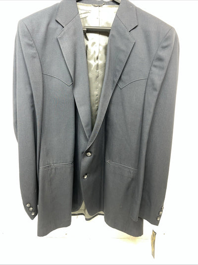 New Men’s Circle S Navy Suit Jacket 48L #25832 HH-606
