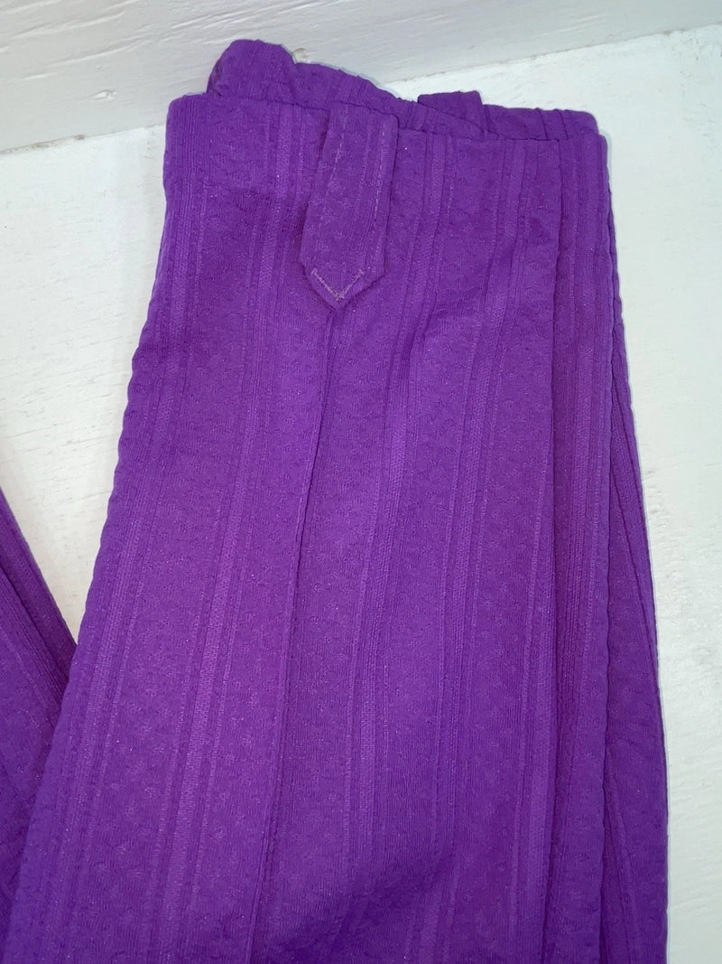New Vintage Purple Polyester Pants VV-38