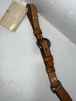 New Leather Circle Y Breast Collar With Bronze Metal Plates. #4287,1009 S-42