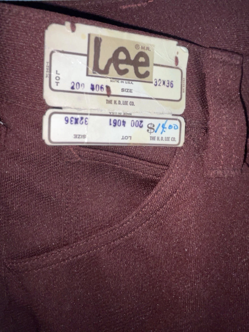 New Vintage Red Lee Polyester Pants #2004061 ZZ-22
