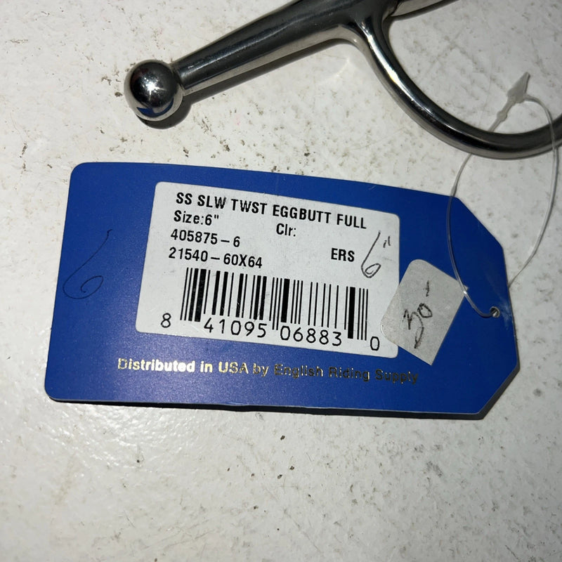 New Ovation SS 6” Twisted Eggbutt Full Bit #405875 Y-500