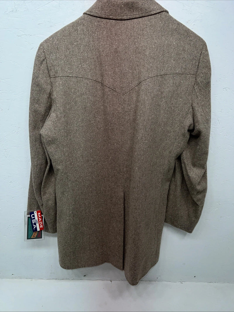 New Men’s Pioneer Wear Tan Suit Jacket 42L #125580 AA-602
