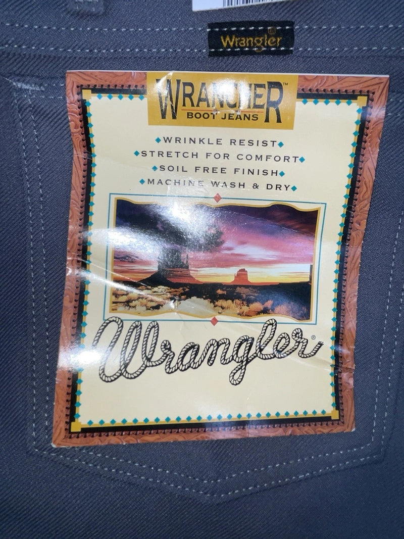 New Vintage Gray Wrangler Polyester Pants #82GY OO-1