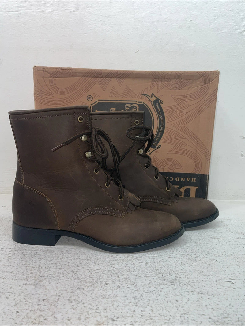 New Youth Brown Lace Up Dan Post Cowboy Boots. C 3121 6 D. 2-130