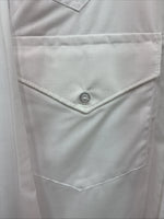 New Men’s H Bar C White Long Sleeve Button Up 16 Large CC-22