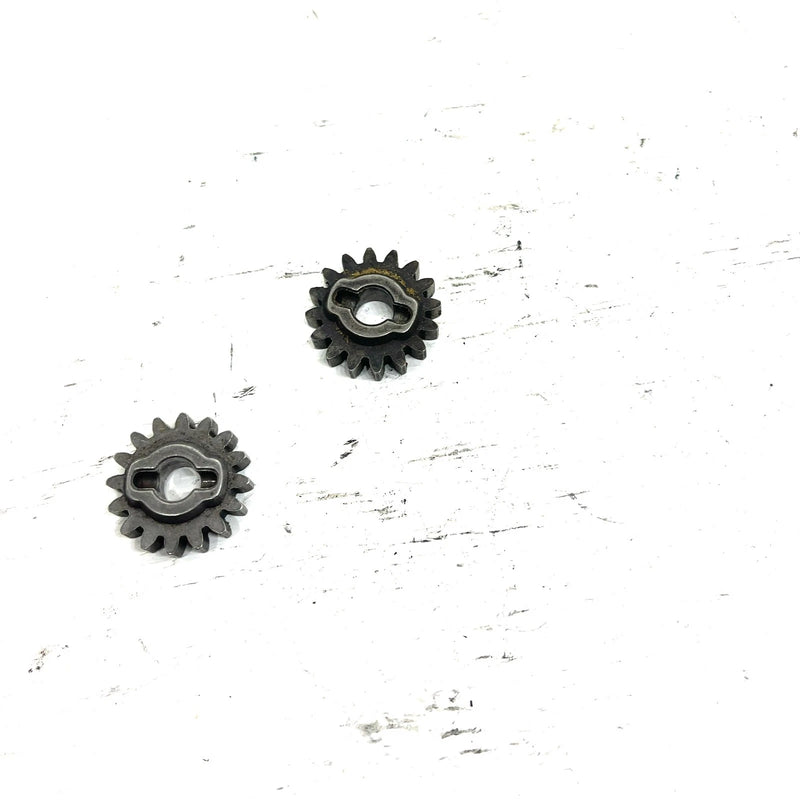 84 Suzuki LT185 OEM 16T Gear Position Indicator Gear Pair 25362-18900 AS39
