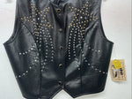 New Women’s 1849 Authentic Ranchwear Black Western Show Vest Medium G-602