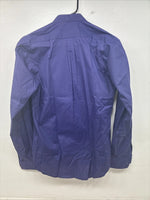 New WAYNE SCOTT Purple Long Sleeve Button Up English Shirt Medium TT-37