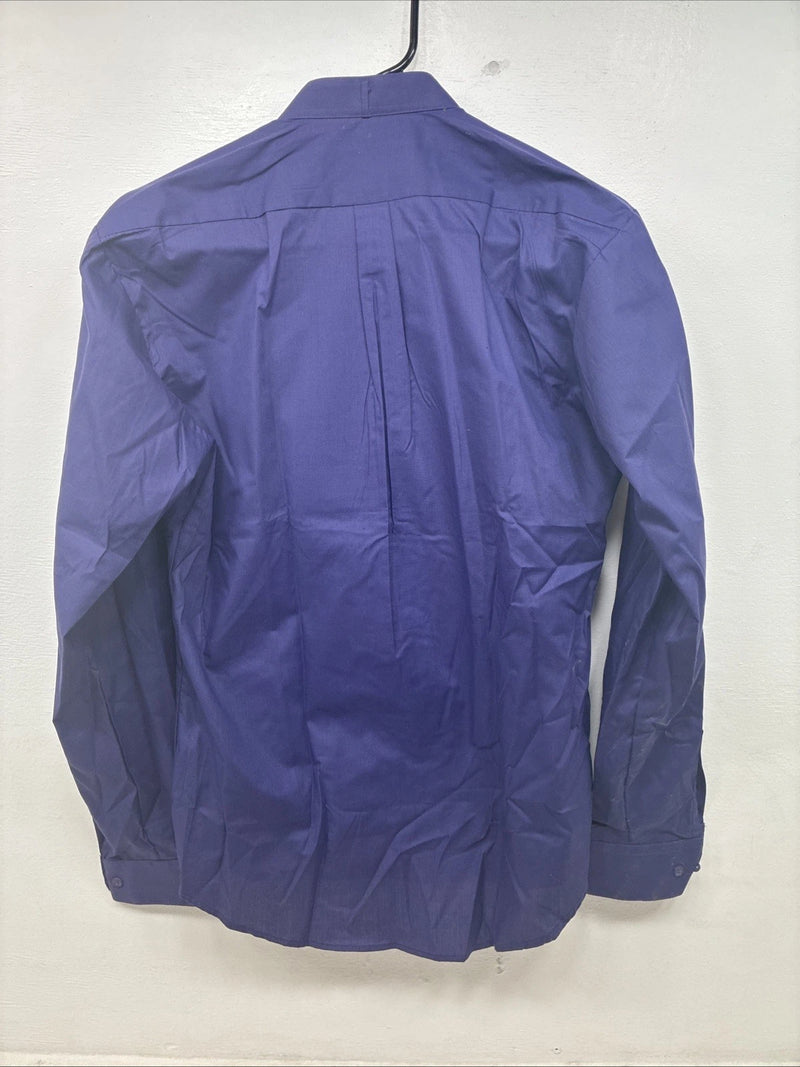 New WAYNE SCOTT Purple Long Sleeve Button Up English Shirt Medium TT-37