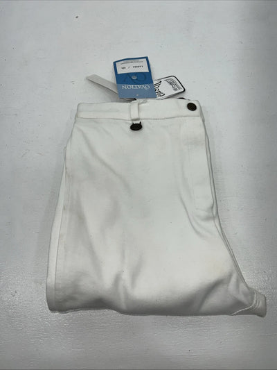 New Women’s White Ovation English Riding Breeches. 462125 32 L D-100
