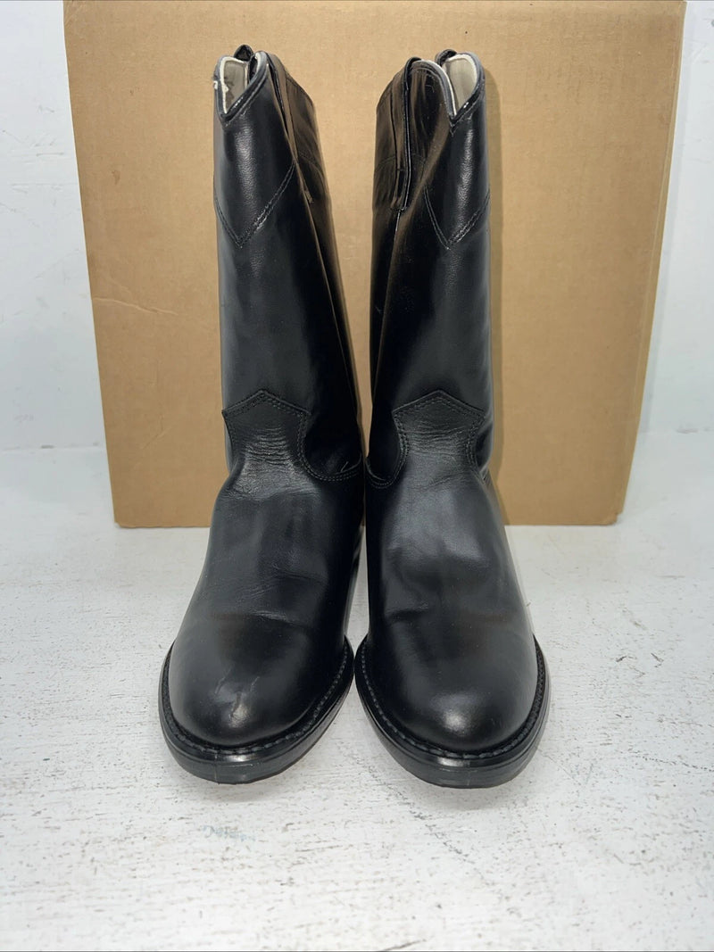 New Women’s Black Acme Cowboy Boots. 6820 7.5 7 1/2 M. 17-30