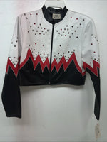  New Women’s 1849 Authentic Ranchwear Red White Show Short Jacket Large H-610