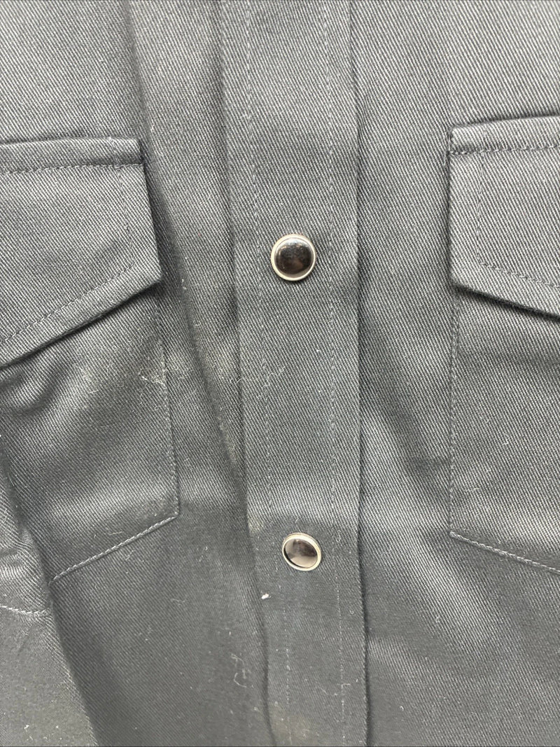 New Kids Western Express Black Long Sleeve Button Up Medium YY-89