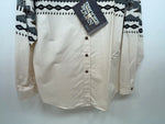 New Men’s Grey Aztec Panhandle Slim Long Sleeve Button Up Shirt S #DS3260 3B-94
