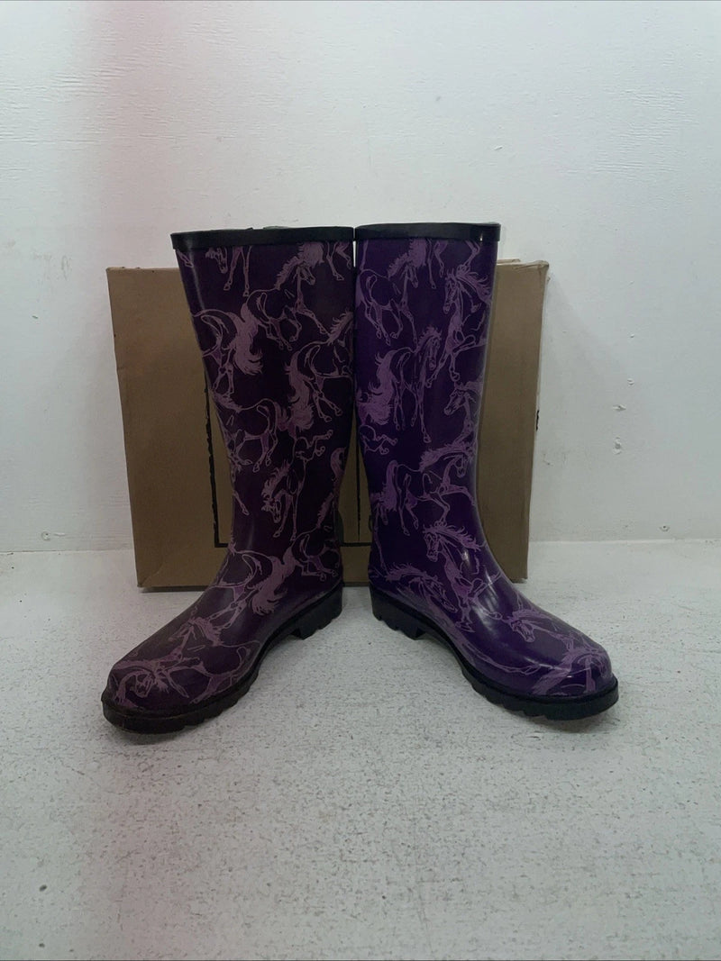 New Kids Purple Smoky Mountain Rubber Boots. 6761 7 M. 22-118