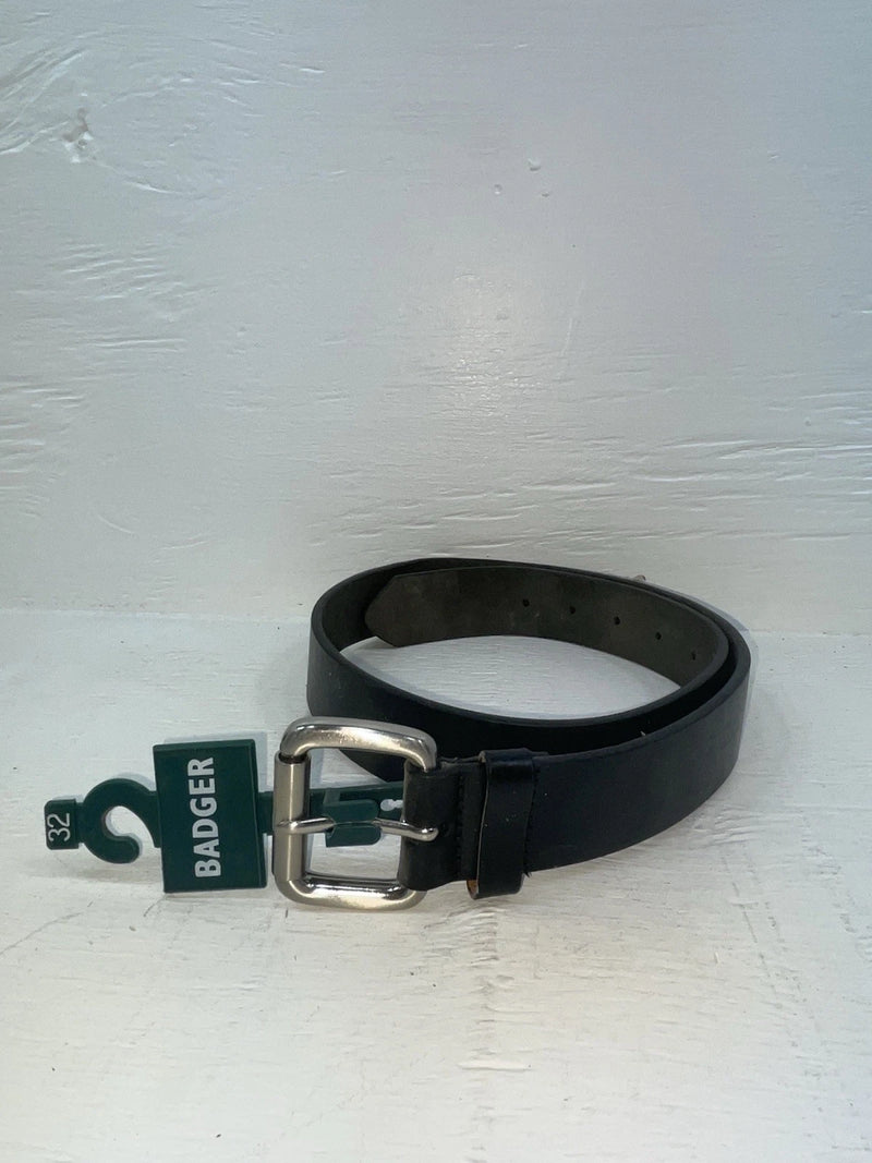 New Black Genuine Leather Badger 32” Belt #B3000 JJ-95