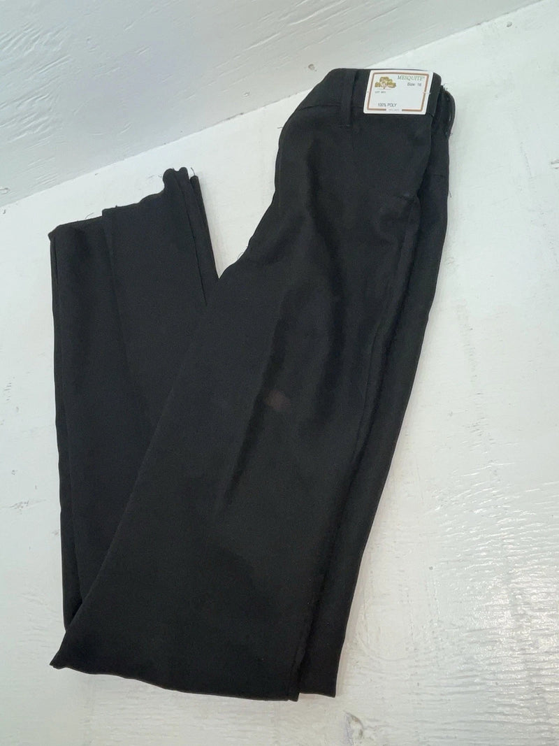 New Vintage Black Mesquite Polyester Pants #5911 3A-28