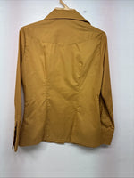 New Women’s Panhandle Slim Yellow Long Sleeve Button Up Size 10 KK-4