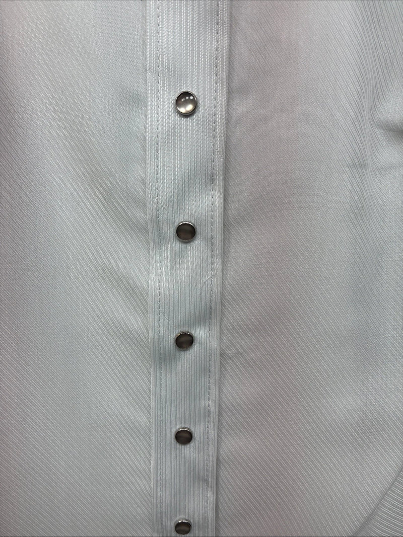 New Women’s Panhandle Slim Gray Long Sleeve Pearl Snap Size 30 KK-14