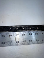 New Black Genuine Leather Tooled 28” Belt #101 Z-132