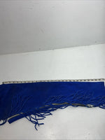 NOS Children’s  Blue Whitman Show Chaps With Fringe Adjustable Waist 35” L-29