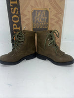 New Children’s Brown Distress Dan Post Lace Up Cowboy Boots. 9 D. 24-9
